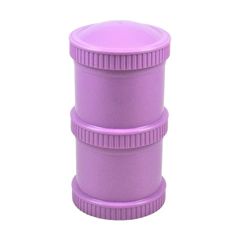 Snack stack 2 pods with lid Purple - RePlay DISCOUNTED