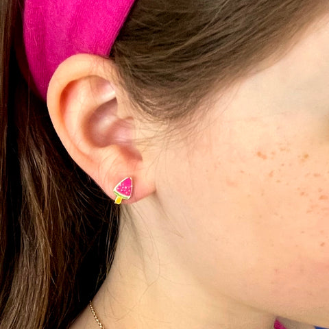 Melon Pop Cutie Stud Earrings - Girl Nation