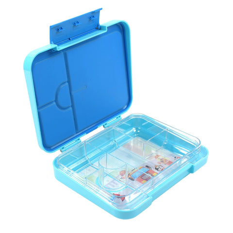 Bento Lunchbox (Large) - Light Blue Fire Truck - Mum Made Yum