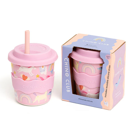 Pink Unicorn Kids Keep Cup 8 oz - Chino Club