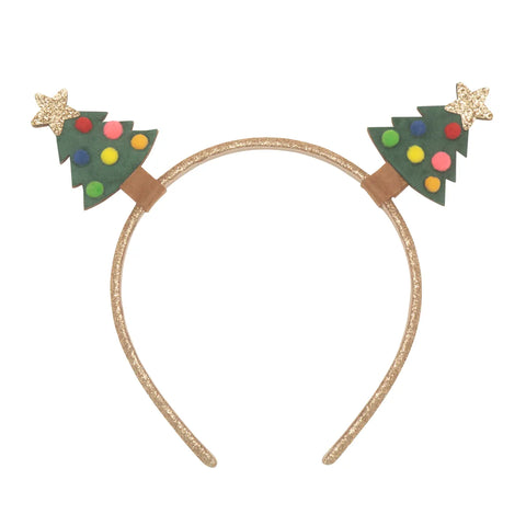 Velvet Christmas Tree Headband - Rockahula Kids