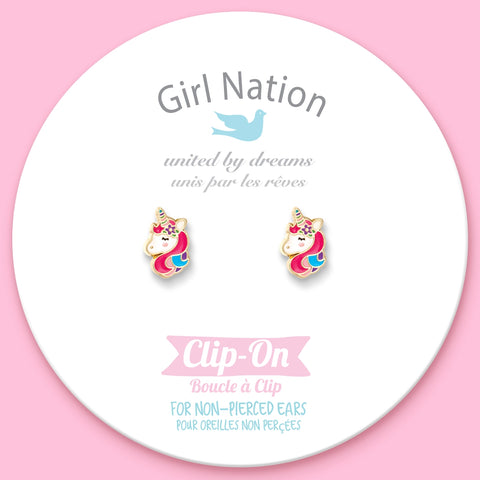 Clip On Cutie Earrings- Unicorn Dreams - Girl Nation