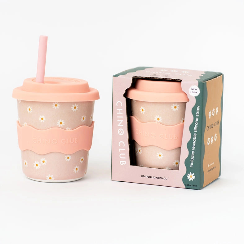Pink Daisy Keep Cup 8 oz - Chino Club