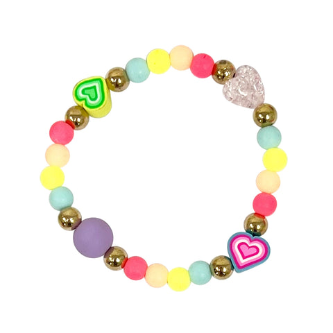 Unicorn Rainbow Necklace & Bracelet Set - Pink Poppy