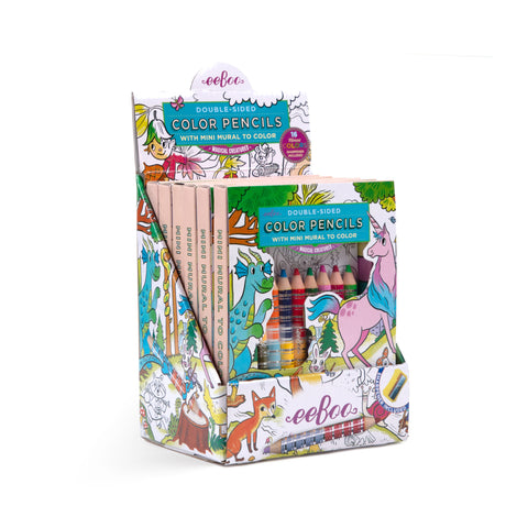 Colouring Mural + Pencils - Magical Creatures - Eeboo