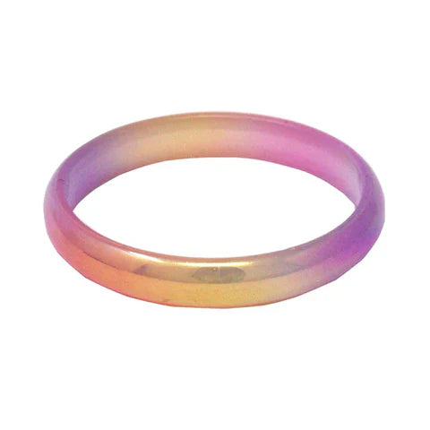 Pastel Iridescent Multi Colored Bangle - Pink Poppy