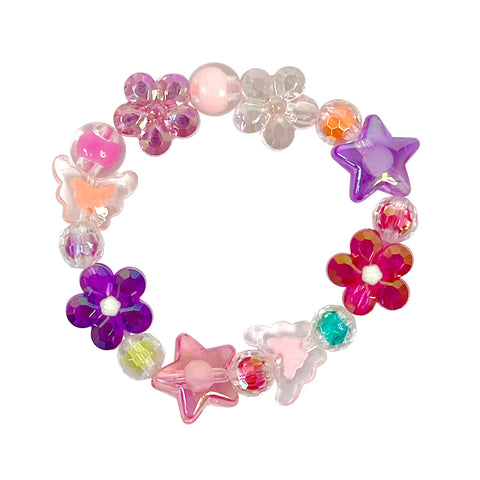 Flower Bracelet - Pink Poppy