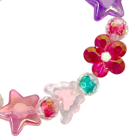 Flower Bracelet - Pink Poppy