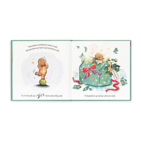 Gingerbread Fred Book - Jellycat