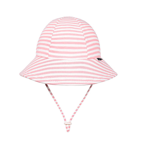 Kids Ponytail Bucket Sun Hat - Pink Stripe - Bedhead