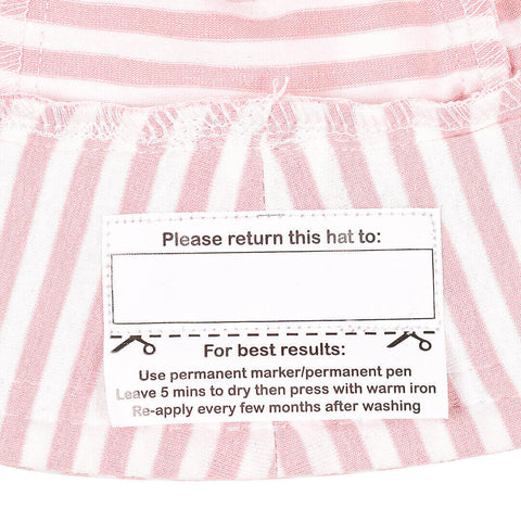 Kids Ponytail Bucket Sun Hat - Pink Stripe - Bedhead