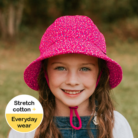 Kids Ponytail Bucket Sun Hat - Sprinkles - Bedhead