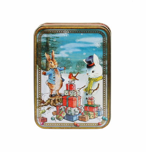 Peter Rabbit Christmas Small Rectangle Tin