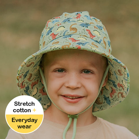 Kids Classic Bucket Sun Hat - Dino - Bedhead