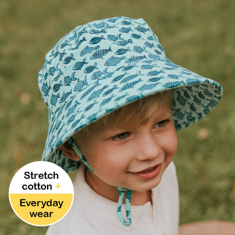 Kids Classic Bucket Sun Hat - Fish - Bedhead