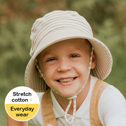 Kids Classic Bucket Sun Hat - Natural Stripe - Bedhead