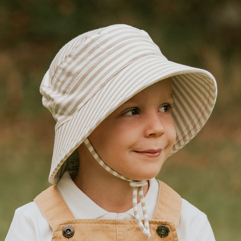 Kids Classic Bucket Sun Hat - Natural Stripe - Bedhead