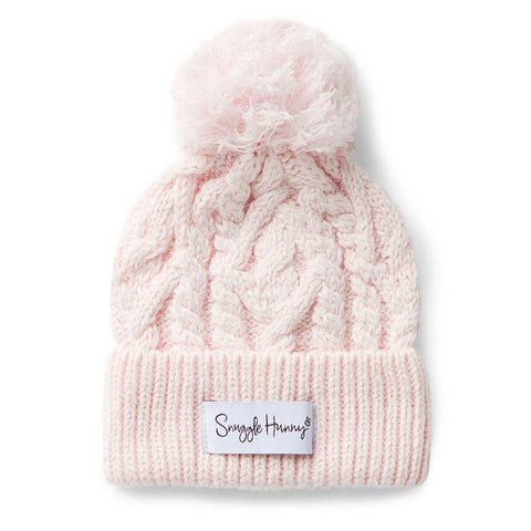 Blush Pink Organic Knit Beanie - Snuggle Hunny