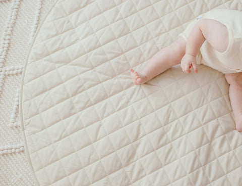 Waterproof Padded Play Mat | Oat - Bambella Designs