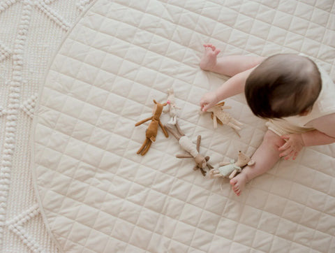 Waterproof Padded Play Mat | Oat - Bambella Designs