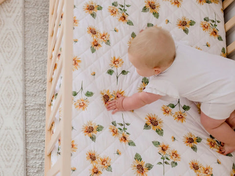 Waterproof Cot Sheet | Sunny Days - Bambella Designs