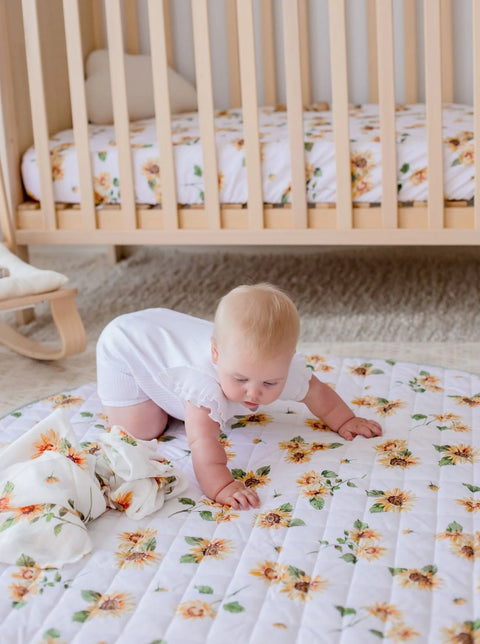 Waterproof Cot Sheet | Sunny Days - Bambella Designs