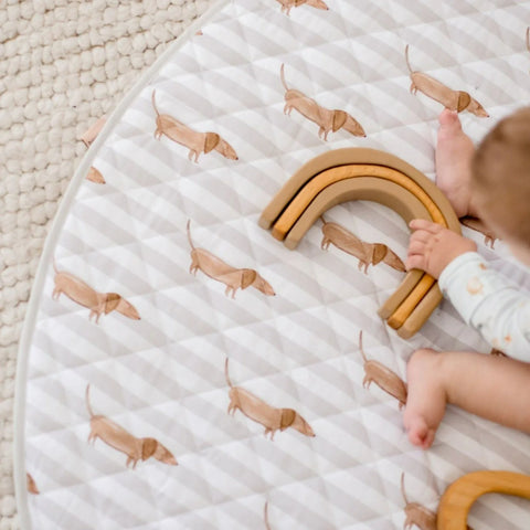 Waterproof Padded Play Mat | Dachshund Days - Bambella Designs