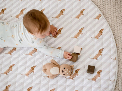 Waterproof Padded Play Mat | Dachshund Days - Bambella Designs