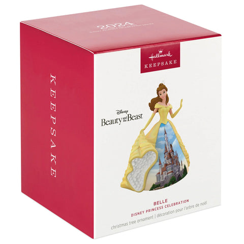 Disney Princess, Celebration Belle (Porcelain) — 2024 Keepsake Christmas Ornament- Hallmark