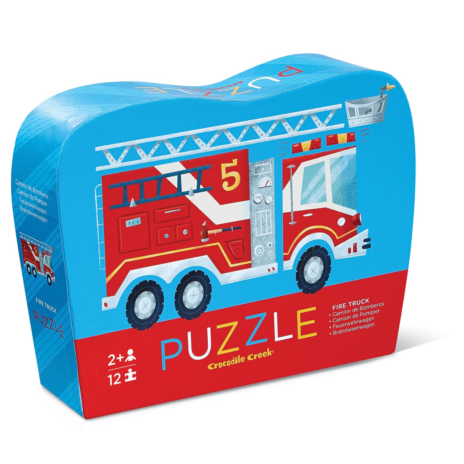 Mini Puzzle - 12 piece - Fire Engine - Crocodile Creek