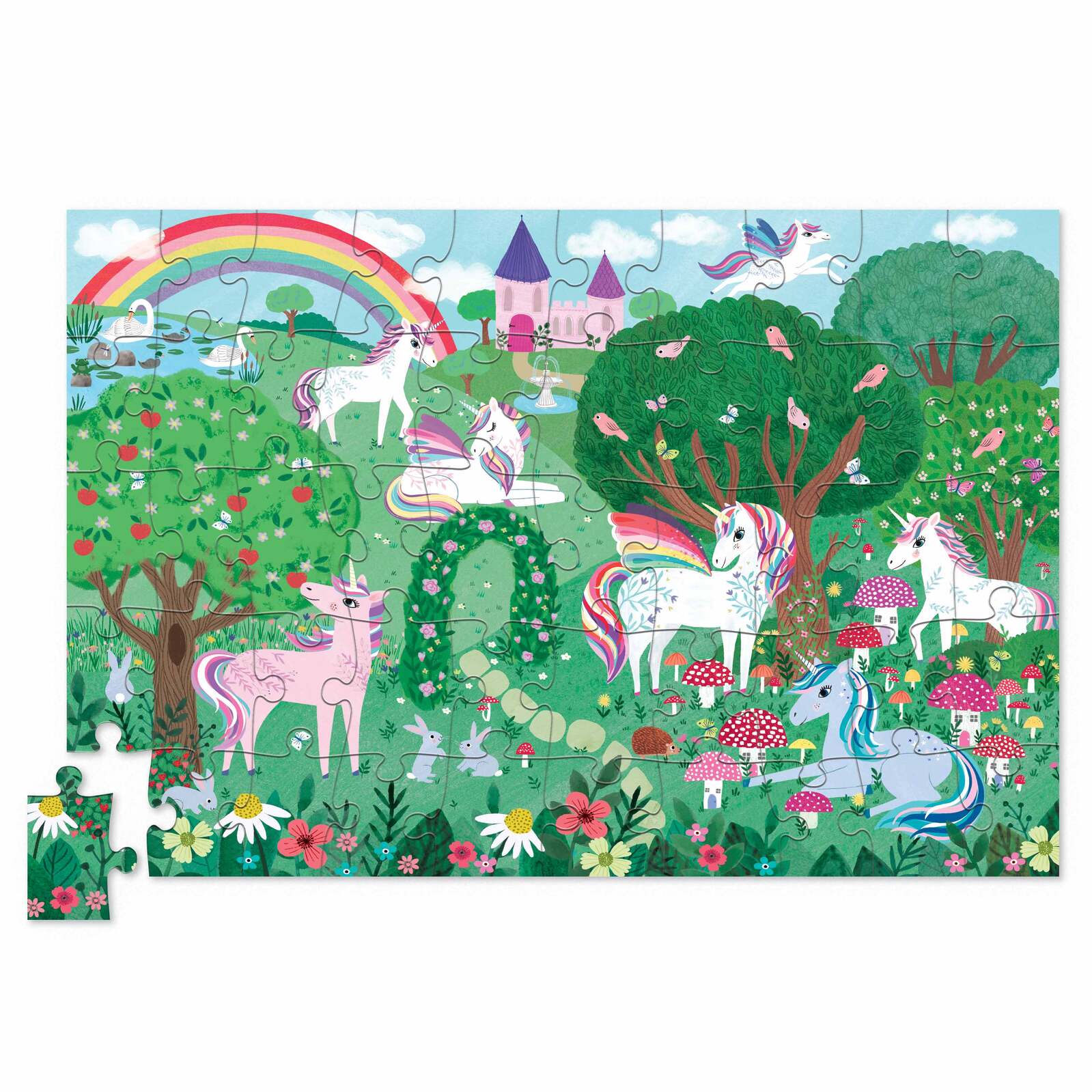 50 pc Tin Puzzle - Unicorn Dreams - Crocodile Creek