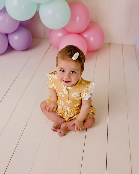 Bodysuit Dress - Summer Daisies - Confetti Kidz