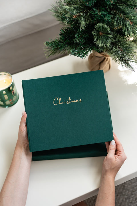 Luxury Christmas Photo Album Pine - Forget Me Knot