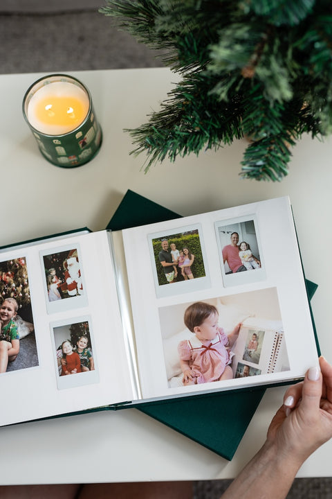 Luxury Christmas Photo Album Pine - Forget Me Knot