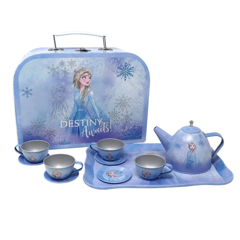 Disney Frozen Destiny Awaits 10 Piece Tea Set in Carry Case - Pink Poppy