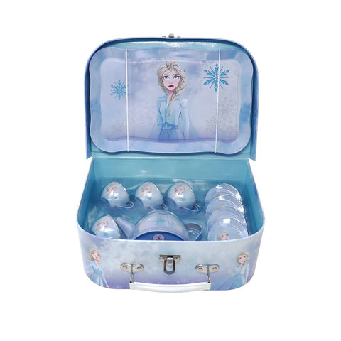 Disney Frozen Destiny Awaits 10 Piece Tea Set in Carry Case - Pink Poppy