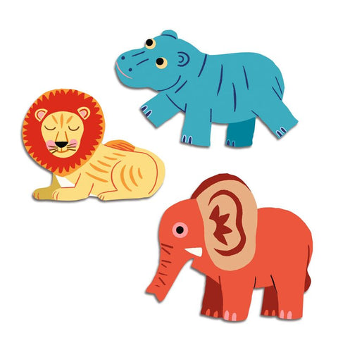 Safari Animals 62 Sticker Set - Djeco