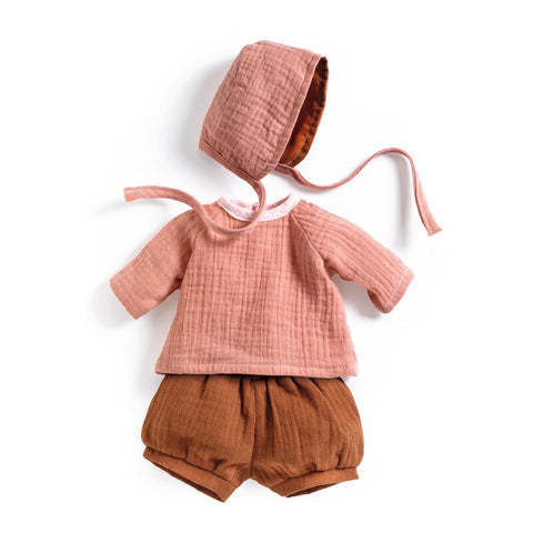 Peach 3-Piece Doll's Outfit - Djeco