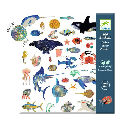 Ocean Metallic 160 Stickers - Djeco