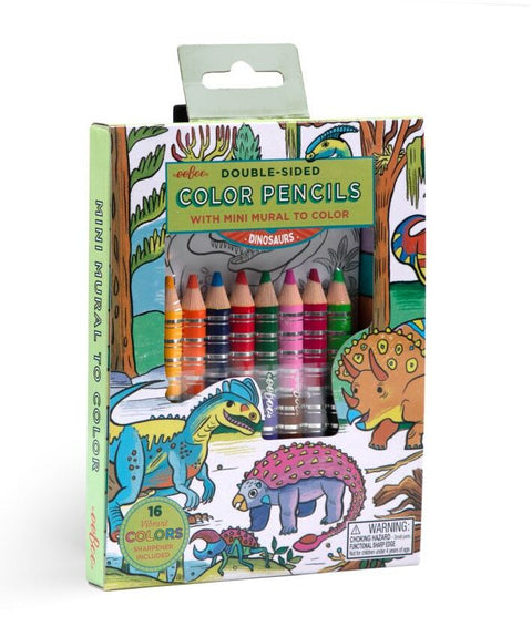 Colouring Mural + Pencils - Dinosaurs - Eeboo