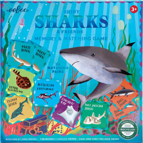 Memory Match Game – Shark & Friends - Eeboo