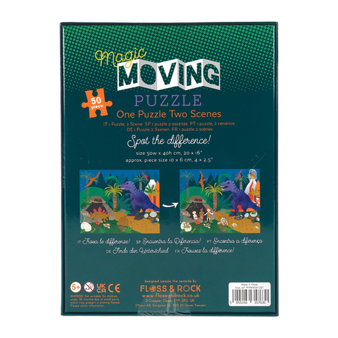 Magic Moving Puzzle – Dinosaurs - Floss & Rock