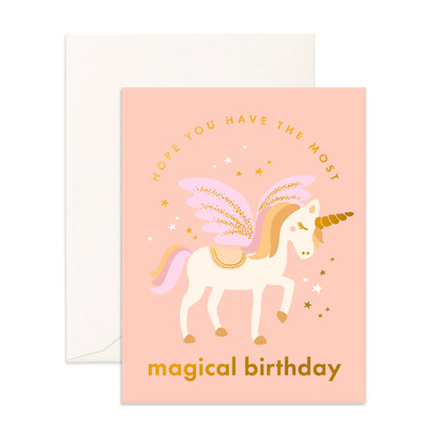 Magical Birthday Unicorn Greeting Card - Fox & Fallow