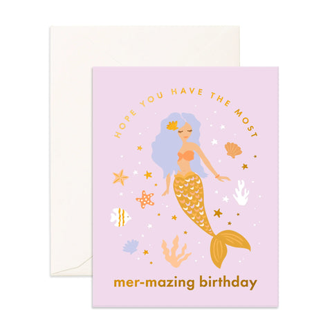 Mer-mazing Birthday Greeting Card - Fox & Fallow