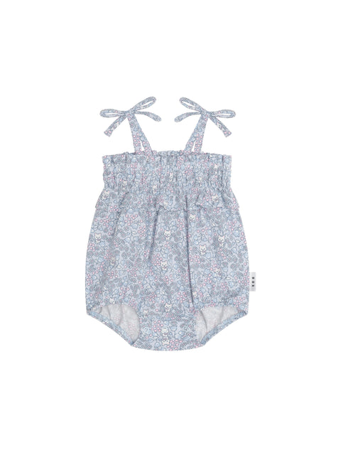 Bluebell Floral Bubble Onesie - Huxbaby