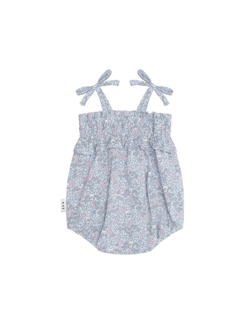 Bluebell Floral Bubble Onesie - Huxbaby