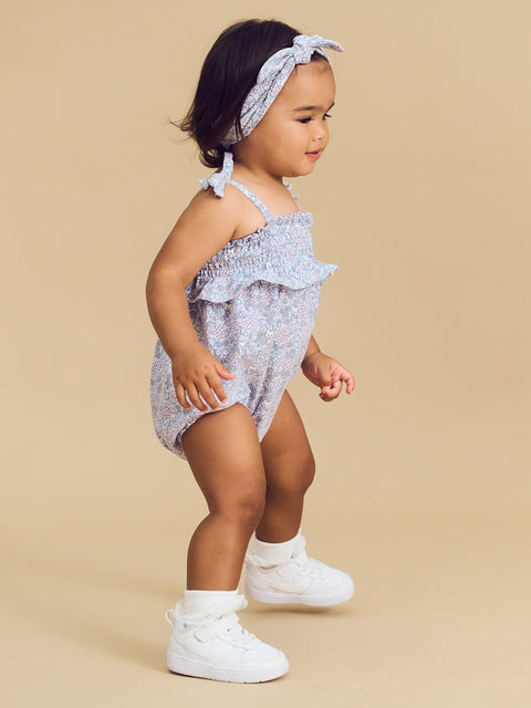 Bluebell Floral Bubble Onesie - Huxbaby