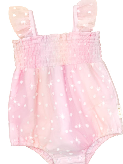 Sweetheart Frill Tulle Playsuit - Huxbaby DISCOUNTED