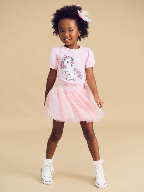 Sweetheart Tulle Skirt Pastel Rainbow - Huxbaby