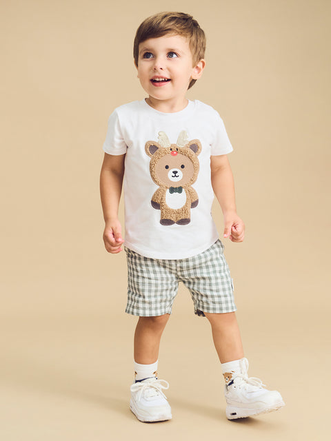 Reindeer Hux T-Shirt - White - Huxbaby